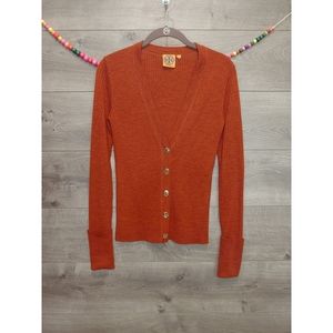 Tory Burch rust/burnt orange cardigan